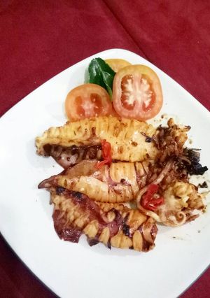 Foto resep Cumi bakar ala bangkok