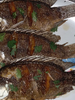 A picture of Deep fried fish.
