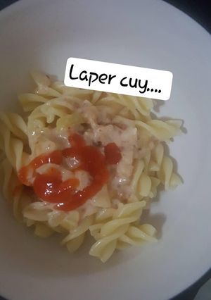 Foto resep Fusili carbonara simpel