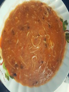 عکسی از دستور سوپ مرغ و جعفری