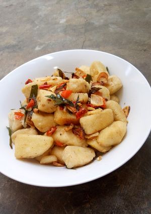 Foto resep Tahu Garam Rawit Merah mudah enak mantap