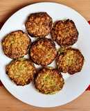 Humburguesas de calabacín 🥒 (zucchini) 🍔 ovolacto vegetarianas 🥚 🧀