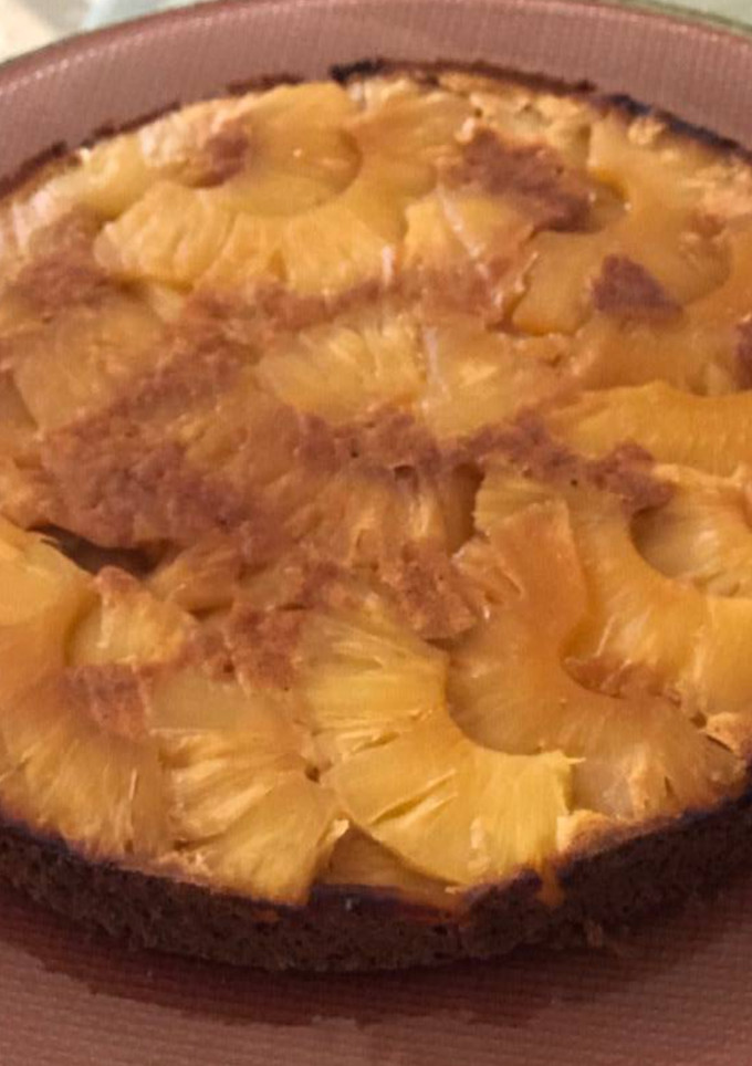 Una foto de Bizcocho piña invertido Fit