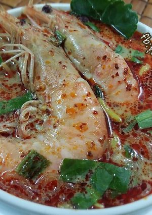 รูปของ วุ้นเส้นต้มยำกุ้ง โดย:ทำครัวง่ายๆbyจุไรรัตน์