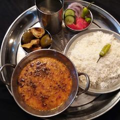 A picture of Punjabi Daal Chawal.