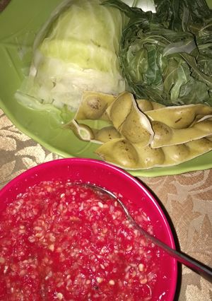 Foto resep Lauk Sehat, rebus sayuran dan sambalado rebus 😁