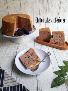 Foto resep Chiffon cake stroberi oreo