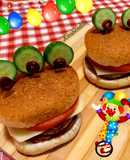 Αποκριάτικο 🤡 burger (βατραχάκι) (παιδικό πάρτυ)