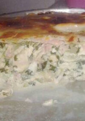 Una foto de Tarta de acelga con pollo