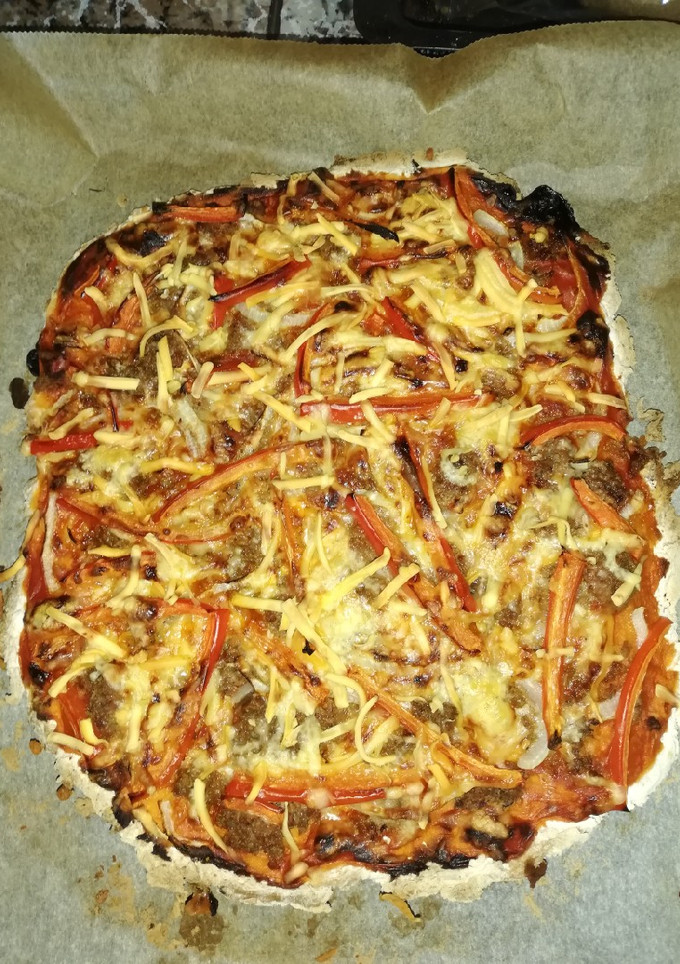 Una foto de Pizza vegetal