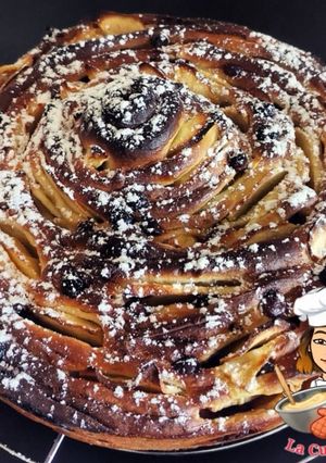 Une photo de Brioche aux pommes et pépites de chocolat