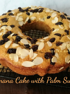 Foto resep Banana Cake with Palm Sugar