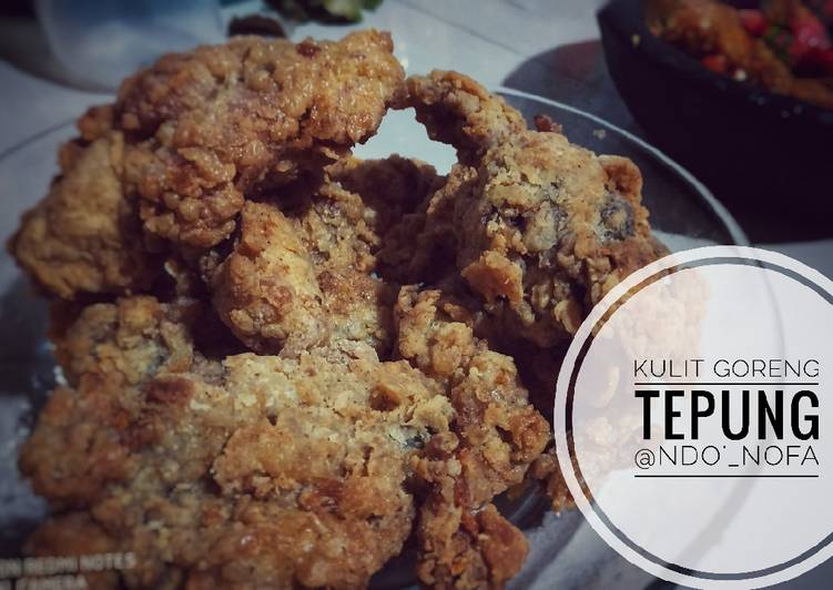 Resep Kulit ayam goreng tepung Anti Gagal