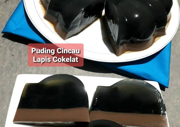 Resep Puding Cincau Lapis Cokelat | Langkah Membuat Puding Cincau Lapis Cokelat Yang Sempurna