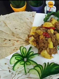 A picture of Beef Qeema Aloo.