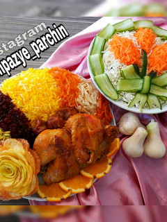 عکسی از دستور مرصع پلو با مرغ پرتقالی 🌸