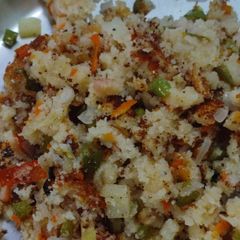 A picture of #cook pad india#Vegetables Rava upuma with coconut chutney.#.