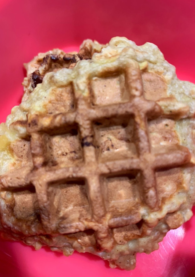 Una foto de Gofres de manzana rápidos