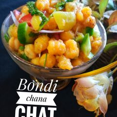 Boondi chana chat A picture of Boondi chana chat.