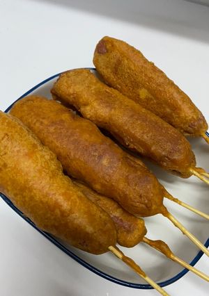صورة لوصفة الكورن دوج الكوري