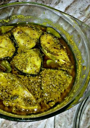 A picture of Steamed Hilsa in Mustard Sauce.