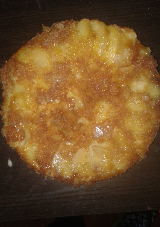 Una foto de Tarta invertida de manzana