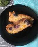 Torta-Sorpresa dulce de melocotón y uvas