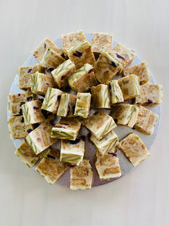 A picture of White Chocolate and Pistachio Doukissa.