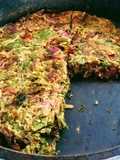 Tortilla de hojas de remolacha (beterava)