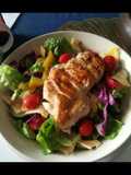 Grilled chicken breast with mixed salad