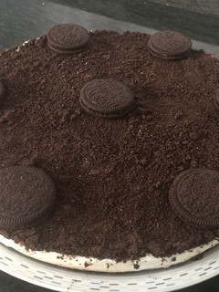 Una foto de Tarta de galletas Oreo en Thermomix