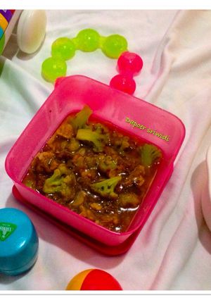 Foto resep Mpasi 12m+ (cah sapi bunga kol)