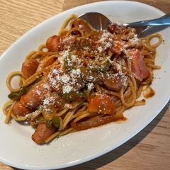 A picture of Japanese Napolitan Pasta🍝.