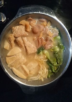 Foto resep Sup tahu dan sayuran, simple nabe