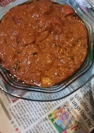 A picture of Masala chaap.