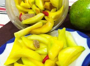 Gambar Tip: Mangga jeruk sentiasa rangup