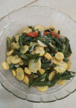 Foto resep Tumis Kacang Panjang Jagung Muda