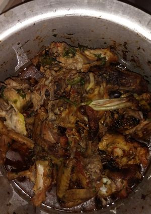 A picture of Wet fry chicken.