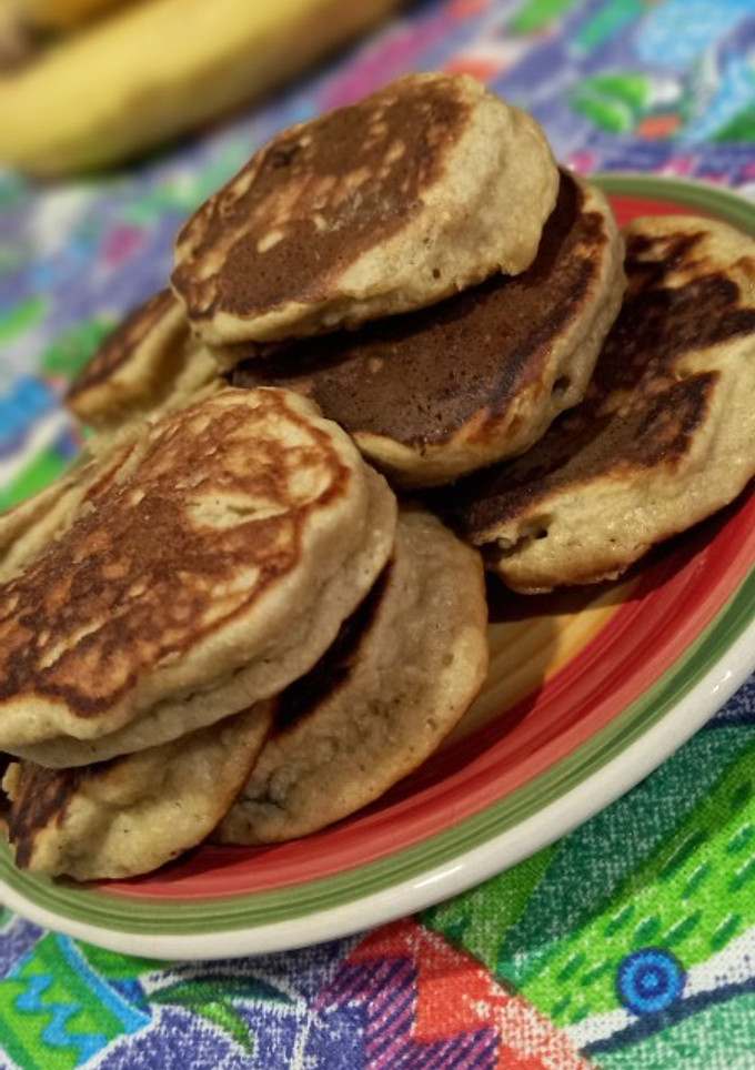 Una foto de Pancakes de banana 🍌 ♡