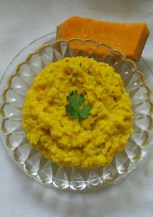A picture of Pumpkin khichdi.
