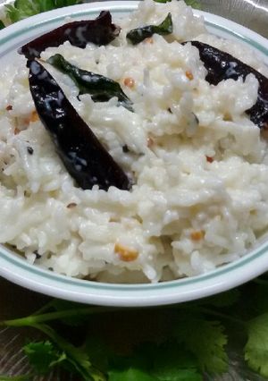 A picture of Curd rice.