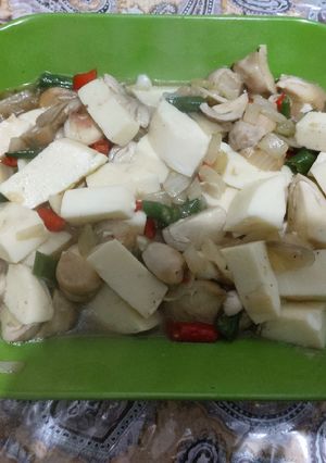 Foto resep Tumis jamur putih telor