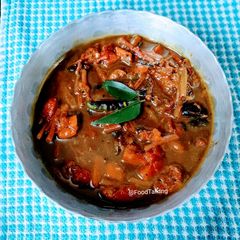 A picture of Red Amaranth, Tamarind Jaggery Khatta.