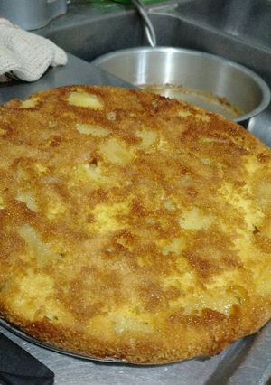 Una foto de Torta invertida de manzana