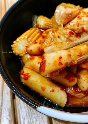 台式辣炒年糕｜10分鐘素食 的食譜成品照片