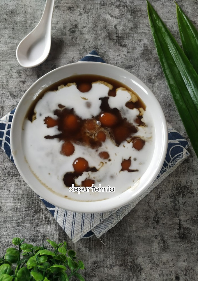 Foto resep Bubur candil ubi kuning / Kolak biji salak