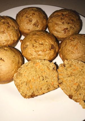 Una foto de Muffins de Zanahoria Integrales