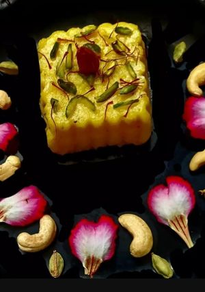 A picture of Potato Halwa.