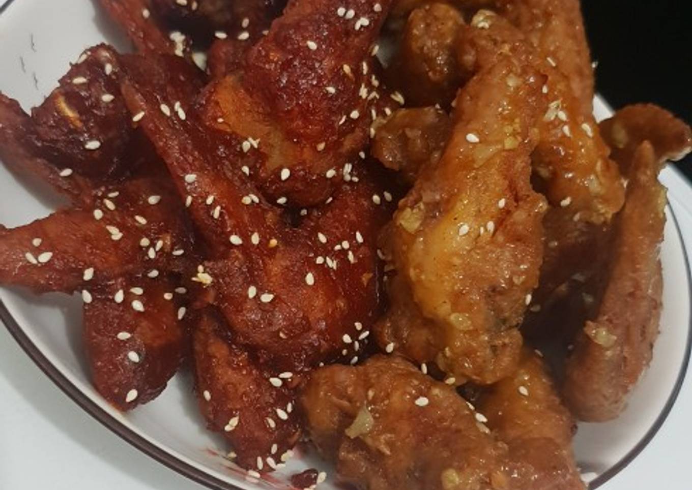 Korean fried chicken /dakgangjong 닭강정