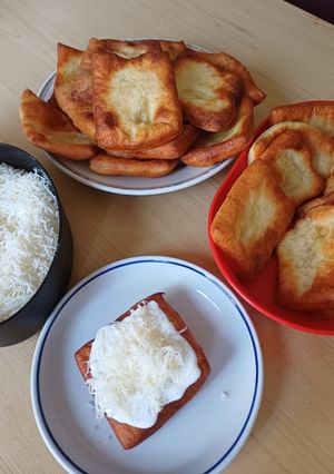 Krumplis lángos recept fotója